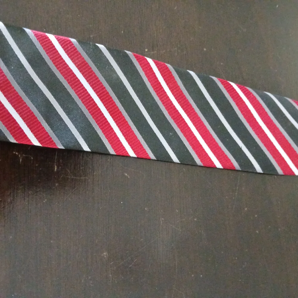 Classic Striped Red and Black Kids Tie
